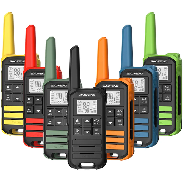 BAOFENG FR-22A Walkie Talkies NOAA Weather License Free PMR446 2 Way Radio FRS 22 Channel USB-C Cable Outdoor Cruises Camping