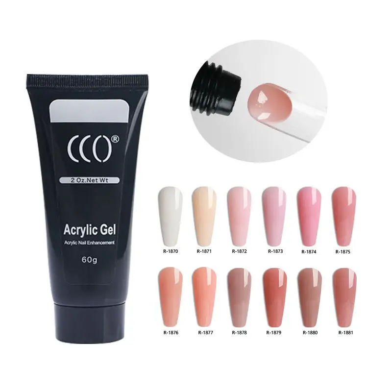 2024 Neueste kostenlose Probe HEMA FREE Polygels einweichen Poly Gel Acryl French Nagel verlängerung