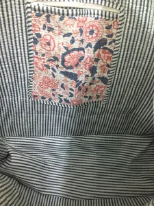 Bolso de mano acolchado de algodón con estampado de bloques hecho a mano, bolso de compras ecológico, bolso de hombro de mercado Hippie bohemio para mujer, decorativo Floral - Product Image 2