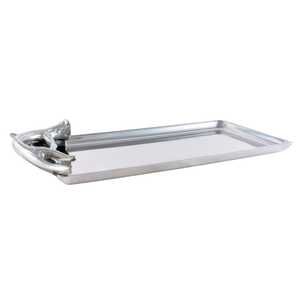 Bandeja rectangular de aluminio de Venta caliente con asas de astas para decoración de mesa a precio asequible - Product Image 2