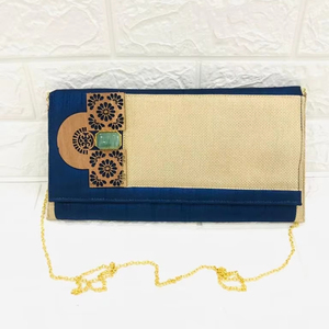 Sacs de soirée de haute qualité en satin à fermeture à rabat pour femme, vêtements de fête de mariée, faits à la main - Product Image 1