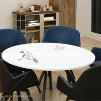 Tableau blanc magnétique en verre et métal émaillé blanc, surface de haute qualité, flexible, réinscriptible, écologique, bords personnalisables