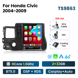 NaviFly NF Android Qled layar sentuh Wifi, untuk Honda Civic 2004-2009dengan pemutar mobil Android Auto - Product Image 3