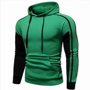 Sudadera con capucha informal de alta calidad para hombre, logotipo de letra esencial, suéter de estilo de pecho de doble línea, sudaderas con capucha sueltas para hombre - Product Image 2