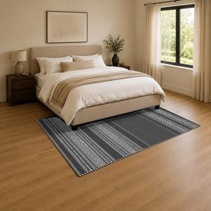 Tapis RUGS DEPOT LXDP-0934, vente en gros, gris anthracite, tapis traditionnel oriental imprimé numériquement, lavable en machine, chenille, antidérapant - Product Image 3