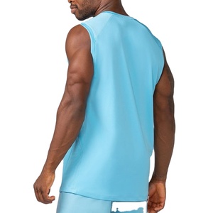 Ropa Deportiva, 90% Spandex, 10% Nailon, Material Elástico, Peso Pesado 220 Gsm, Secado Rápido, Color Personalizado, Camiseta sin Mangas de Corte Holgado y Largo - Product Image 5