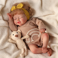 Poupée Reborn Bébé Maeve de Babeside, 17 pouces, petite fille, poupée Reborn, membres en vinyle, corps en tissu doux