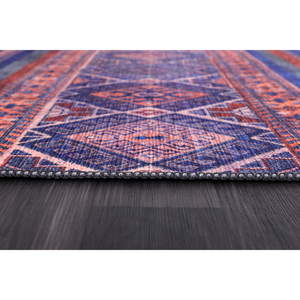 Tapis lavable à motif floral violet moderne Netline Home Depot série 1322M - Product Image 2
