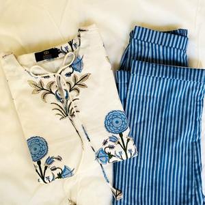 Pink Marigold Kurta Indian Fashion Styling Kurti y pantalones de alta calidad del fabricante indio - Product Image 6