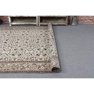 Tapis de 6,2 x 9 pieds, grand tapis turc, tapis marron à motifs de plantes et d'arbres - Product Image 5