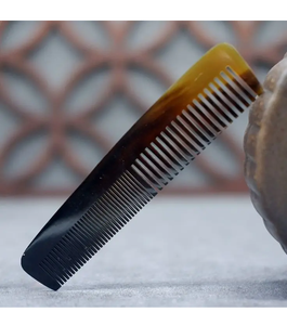 Peine de cuerno de buey de Búfalo, bolsillo antiestático clásico para la edad media, estilo compacto pulido y ecológico - Product Image 2