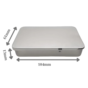 Lata de metal personalizable OEM, caja de regalo vacía de grado alimenticio para caramelos, goma de mascar, almacenamiento de chocolate y azúcar, característica reciclable - Product Image 1