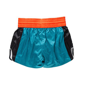 Pantalones Cortos de Muay Thai Transpirables y Elásticos, Logotipo Personalizado en la Parte Delantera, Color Sólido, Secado Rápido, Tela Satinada, para Hombre Adulto, Boxeo - Product Image 2