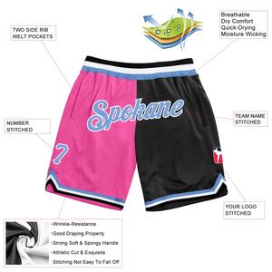 Industrie Direct Engro Sportswear Cómodo Custom Hunter Green White-Red Authentic Throwback Basketball Shorts - Product Image 2