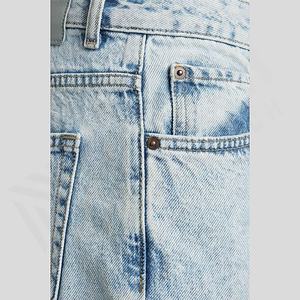 กางเกงยีนส์เดนิมผู้ชายคุณภาพดีเยี่ยม ผ้าฝ้ายเนื้อเบา ระบายอากาศ แห้งเร็ว สีพื้น รับผลิตตามสั่ง ขายส่ง ปรับแต่งสีได้ - Product Image 5