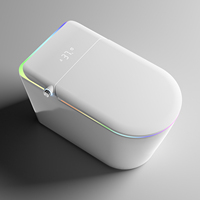 Toilette intelligente monobloc moderne avec bidet, siège chauffant et sécheur à air chaud