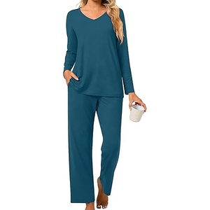 Nuevo Conjunto de Pijama de Dos Piezas con Botones, Diseño Personalizado, Térmico, de Seda, para Descansar, Tallas Grandes, para Mujer, 2026 - Product Image 6