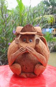 Estatua de Mono Hecha a Mano con Cáscara de Coco Más Vendida / Artesanías Hechas a Mano / Estatua de Mono de Coco Hecha a Mano de Vietnam 99GD - Product Image 4
