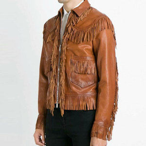 Designed for Everyday Wear Style Men's Winter Genuine Leather <b>Western</b> <b>Jacket</b> Soft Texture Durable Design Eco-Friendly Features - Product Image 5