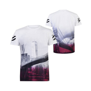 เสื้อยืดผ้าโพลีเอสเตอร์100% สำหรับผู้ชายเสื้อยืดแห้งเร็วสำหรับฤดูร้อนพิมพ์โลโก้ตามสั่ง - Product Image 3
