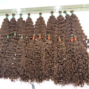 Pelo a granel, superventas, 2025 mechones de colores personalizados rizados birmanos, cabello humano real para hacer pelucas - Product Image 4
