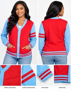 Achetez un cardigan universitaire personnalisé – Cardigan en tricot de style universitaire américain et HBCU - Product Image 3