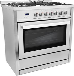 Meilleure offre pour une nouvelle offre de 6 en 1. Cuisinière à gaz avec plaque de cuisson à 5 brûleurs, 3,8 pi³ ft - Product Image 1