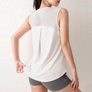 Débardeur de sport à séchage rapide pour femmes nouveau gilet d'entraînement de Yoga sans manches Fitness haut d'été course à pied exercice couverture - Product Image 3