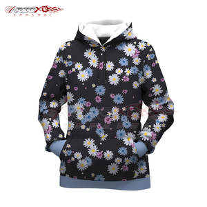 Sweat à capuche respirant pour femmes avec illustration de sublimation personnalisée et sweat à capuche de sublimation à la mode de style Streetwear léger - Product Image 1