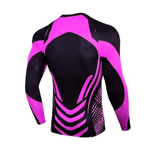 Sublimation Men Rash Guard Custom Logo Martial Art Wear Training Rash Guard NO GI Grappling Jiu Jitsu BJJ Rashguard - Product Image 4