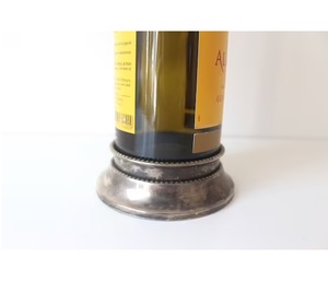 Posavasos de aluminio para botella de vino, posavasos de diseño 100% antiguo, producto más vendido - Product Image 1