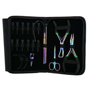 Kit d'outils durables de pinces d'extension de cheveux en acier inoxydable Kit d'outils d'extension de cheveux de pinces multicolores - Product Image 3
