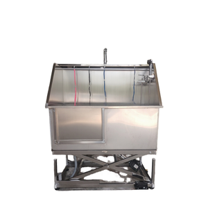 مجفف استحمام فاخر من الفولاذ المقاوم للصدأ لتنظيف الحيوانات الأليفة في الحمام مع كلب القط - Product Image 3