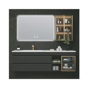 Mora Collection Bathroom Furniture Solid Wood Vanity Cabinet With Sink And Mirror High Quality Wholesale