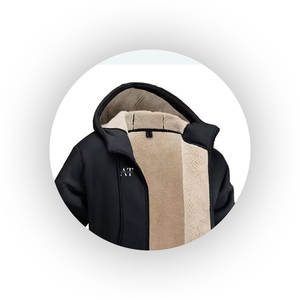 Chaquetas Sherpa protectoras cálidas de invierno con cuello levantado personalizado, chaquetas transpirables estándar de talla grande para hombre, chaquetas Sherpa al por mayor - Product Image 2