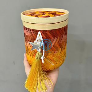 Popular Handmade Woven Bamboo Storage <b>Box</b> New Gergean <b>Box</b> for <b>Ramadan</b> and Arabian <b>Gifts</b> Made in Vietnam - Product Image 4
