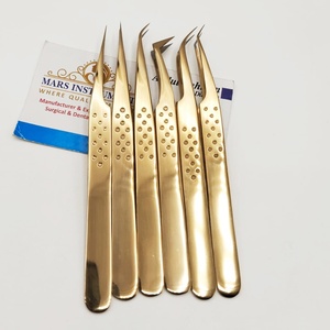 แหนบปลายแหลมสีทองสำหรับต่อขนตา เหมาะสำหรับงานต่อขนตาแบบคลาสสิกและแยกขนตา - Product Image 3