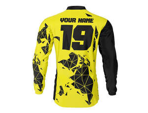 Venta caliente logotipo personalizado Racing Motocross Jersey de alta calidad de secado rápido Auto Moto desgaste transpirable impresión por sublimación - Product Image 5