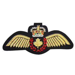Hand-Made Custom Badges From Pakistan Good Quality Golden Wire Embroidery <b>Sew</b>-On Uniform Accessories With Bullion Wire Work - Product Image 1