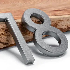 Letras de canal de acero inoxidable personalizadas, letras de Metal dorado para decoración, logotipo de negocios, letras de pared