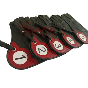 Venta al por mayor de calidad superior personalizable 30cm estilo árabe cetrería guante numeración logotipo impreso para la caza - Product Image 4