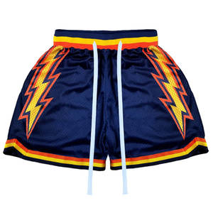 Shorts Deportivos de Malla de Poliéster Estampados para Mujer, de Secado Rápido, Transpirables, Diseño Retro con Estampado de Letras de Baloncesto, Unisex, Ropa Urbana 3D - Product Image 1