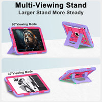 Étui robuste en silicone pour tablette PC avec support de visualisation stable pour iPad A16 11e génération 11 pouces 2025 et iPad 10e génération 10,9 pouces 2022