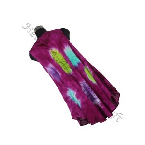 Fournisseur indien de vêtements Robe parapluie Tie Dye Robe parapluie femme Tie Dye Design coloré Rayonne Vêtements de plage Parapluie Tie Dye - Product Image 2