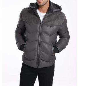 Chaquetas de hombre de alta calidad chaqueta bomber de algodón de Invierno bajo MOQ OEM venta al por mayor con capucha estilo de calle cómodo poliéster - Product Image 1