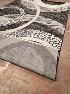 Tapis Adiva en polyester style Turquie Gaziantep, tissé jacquard, à poils longs, rembourré, réversible, lavable, fabriqué à la machine - Product Image 5