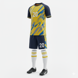 Maillot de football à manches courtes à col en V, 100 % polyester, séchage rapide, avec logo personnalisé, nom et numéros d'équipe, pour l'entraînement en club - Product Image 6