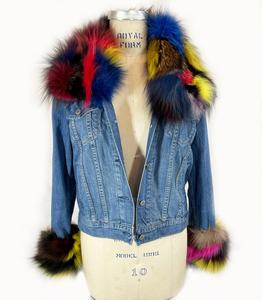 Veste en jean surdimensionnée Boomletcorp personnalisée pour femmes avec manches longues et nouvelles poches OEM confortable rempli de coton disponible - Product Image 2