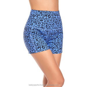 Vêtements de sport pour femmes Streetwear Yoga Shorts Summer Leopard Print Shorts for Women Fashion High Waist Slim Sport Biker Shorts - Product Image 5
