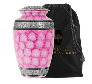 โกศบรรจุอัฐิสีชมพูเงิน สไตล์อเมริกัน/ยุโรป สำหรับบรรจุอัฐิมนุษย์ ขนาด 220 คิวบิกอินช์ เป็นมิตรกับสิ่งแวดล้อม ทนทาน ดีไซน์ปรับแต่งได้ - Product Image 2